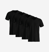 Pack de 4 Col V - Noir