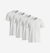 Pack de 4 Col V - Blanc