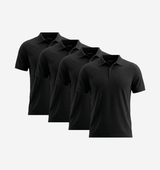 Pack de 4 Polos - Noir