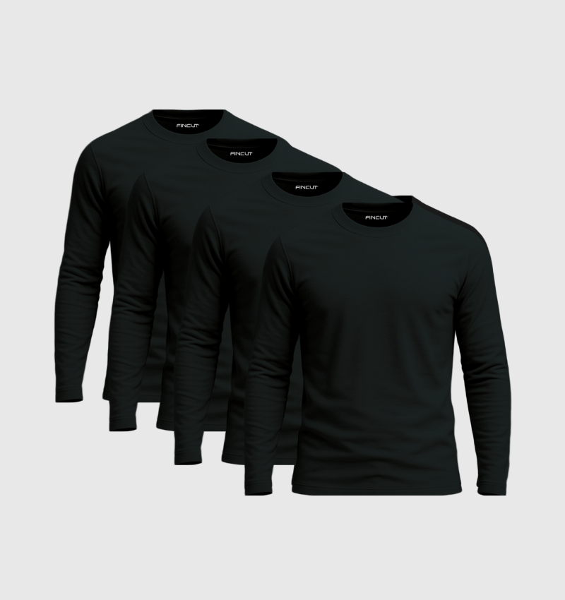 Pack de 4 Manches Longues - Noir