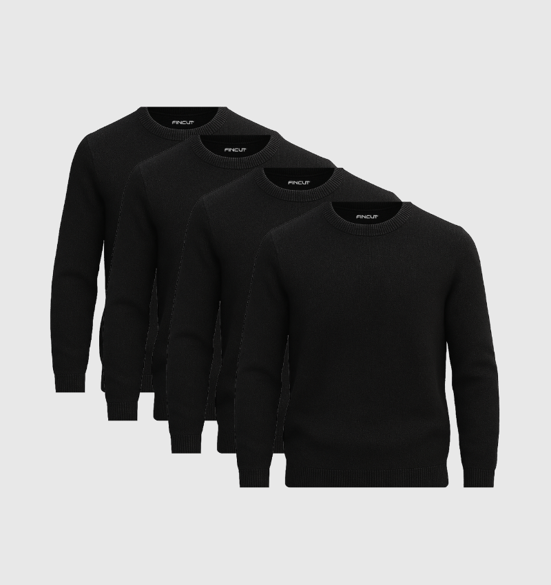 Pack de 4 Pulls - Noir